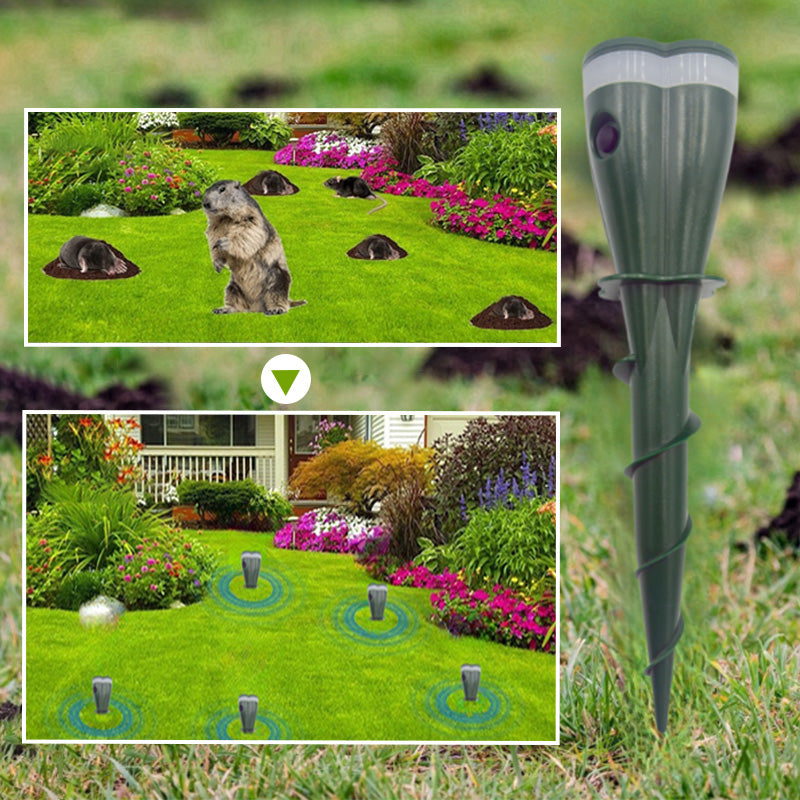 Avaleric® Solar Powered Waterproof Screw Mole Repellent