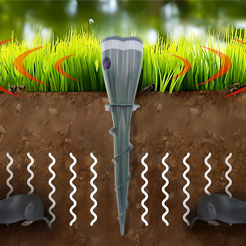 Avaleric® Solar Powered Waterproof Screw Mole Repellent