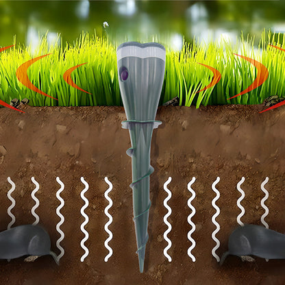 Avaleric® Solar Powered Waterproof Screw Mole Repellent