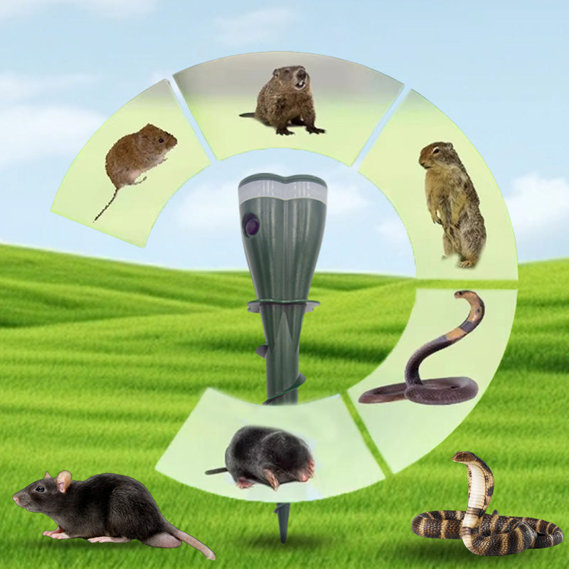 Avaleric® Solar Powered Waterproof Screw Mole Repellent