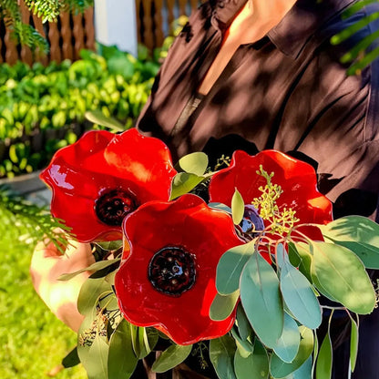 Avaleric® Handmade Metal Flower Garden Stake