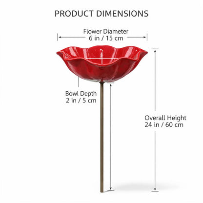 Avaleric® Handmade Metal Flower Garden Stake