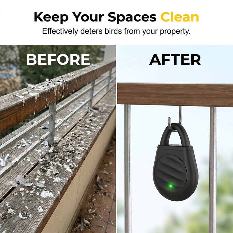 Avaleric® Portable Ultrasonic Bird Repellent Keychain