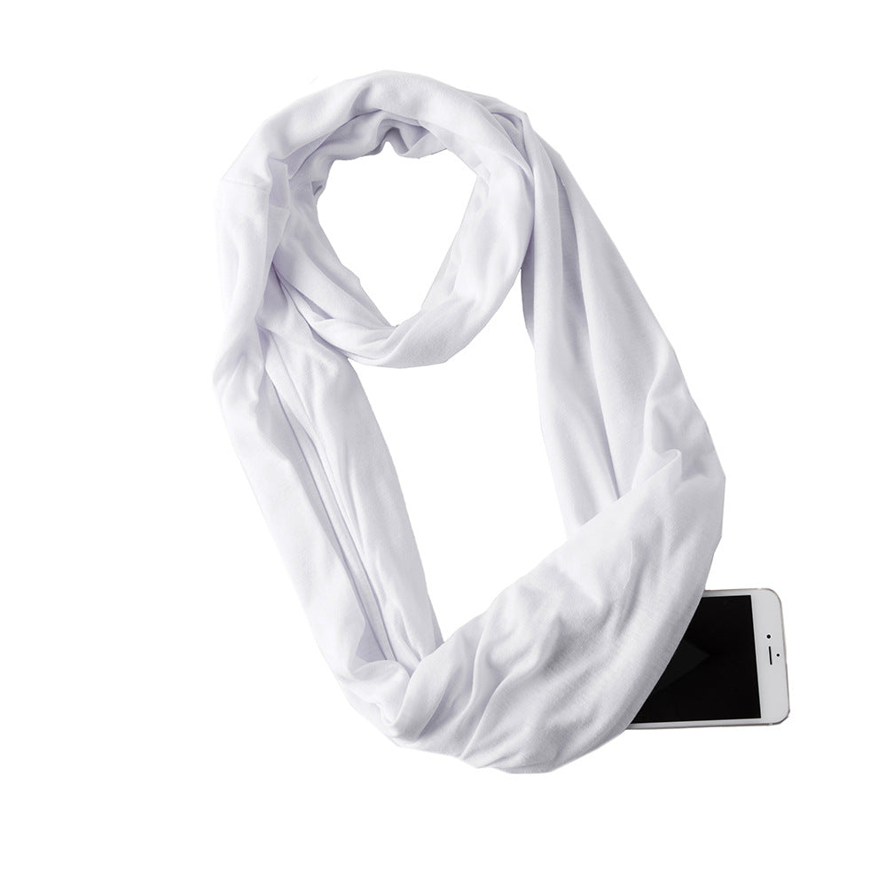 Avaleric® Infinity Scarf with Zipper Pocket