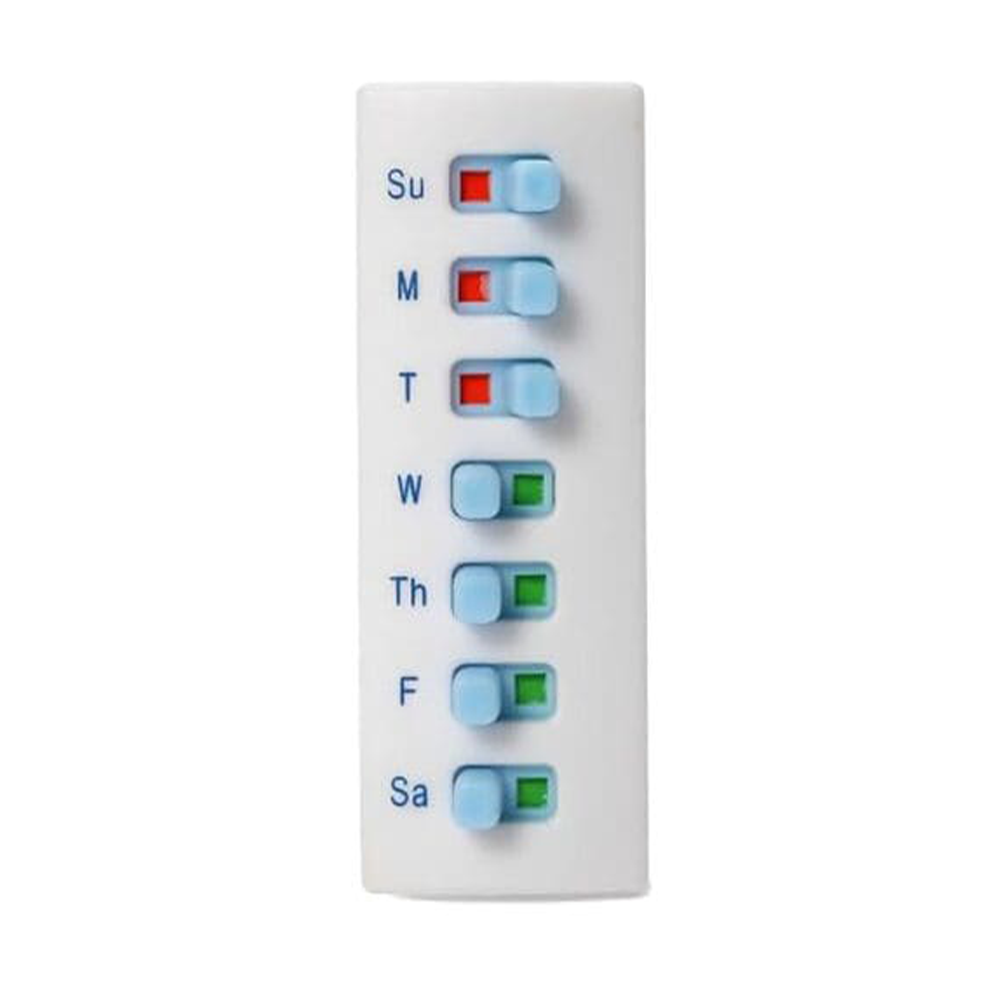 Avaleric® Reusable Pill Tracker & Reminder