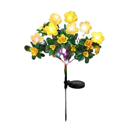 Avaleric® Solar Azalea Flower Lights🌺IP65 Waterproof🪦for Grave Garden Decor Memorial Cemetery Lights